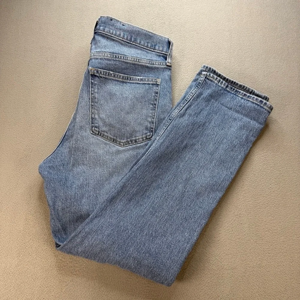 Gap Jeans 90s Straight High Rise Regular 31/12 (FIT 32) Blue Faded High Waisted
